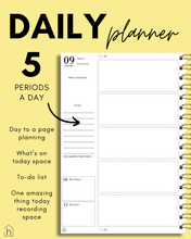 Load image into Gallery viewer, PREORDER - 2026 A5 TEACHER PLANNER - PASTEL DAISIES