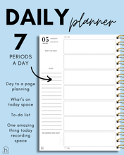 Load image into Gallery viewer, PREORDER - 2026 A5 TEACHER PLANNER - PASTEL DAISIES