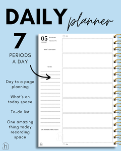 PREORDER - 2026 A5 TEACHER PLANNER - PASTEL DAISIES