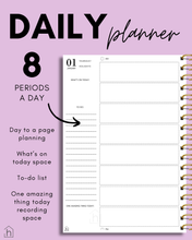 Load image into Gallery viewer, PREORDER - 2026 A5 TEACHER PLANNER - PASTEL DAISIES