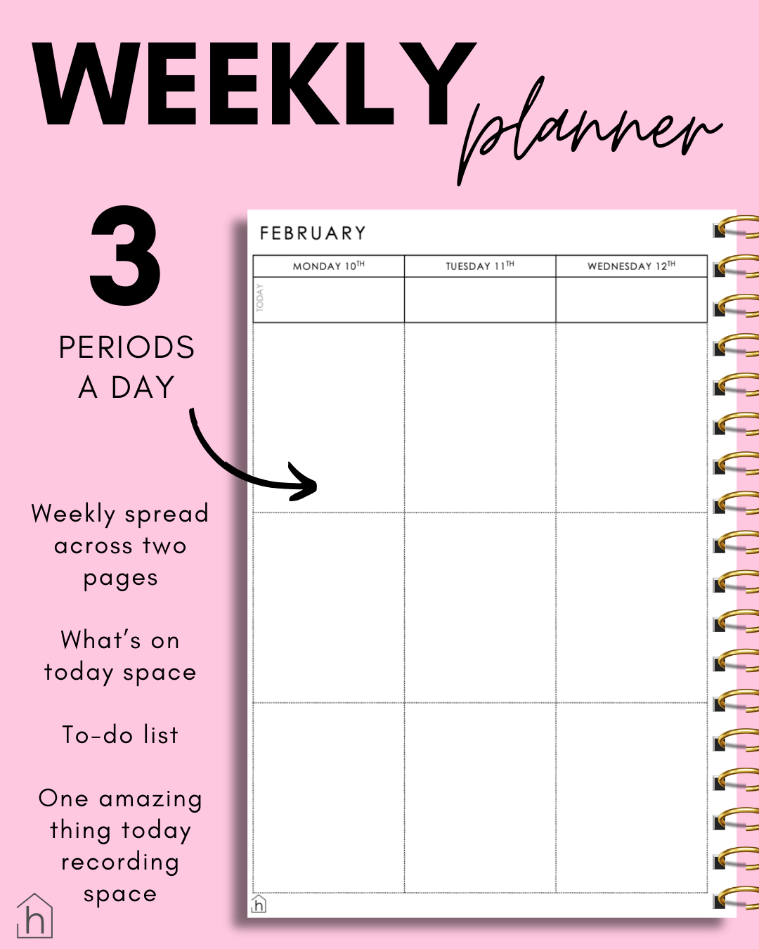 PREORDER - 2026 A5 TEACHER PLANNER - PASTEL DAISIES