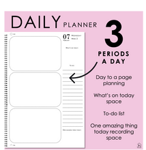 Load image into Gallery viewer, 2025 Printable Teacher Planner - Daily Format