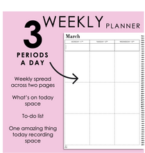 Load image into Gallery viewer, 2025 Printable Teacher Planner - Weekly Format