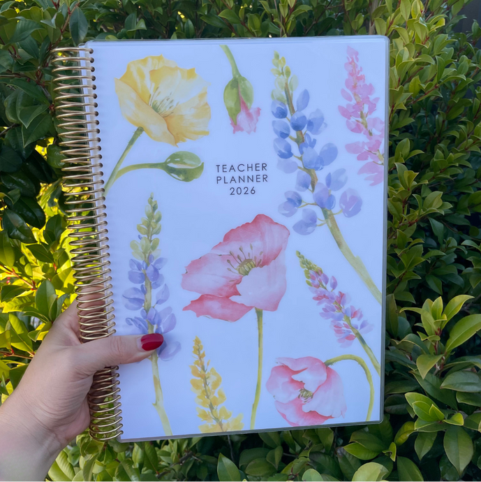 PREORDER - 2026 A4 TEACHER PLANNER - COTTAGE BLOOMS