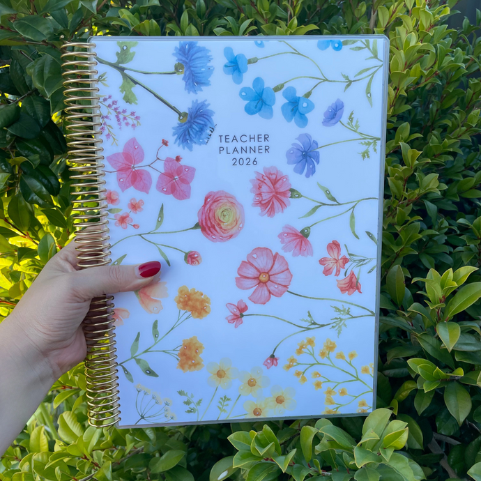 PREORDER - 2026 A4 TEACHER PLANNER - WILDFLOWERS