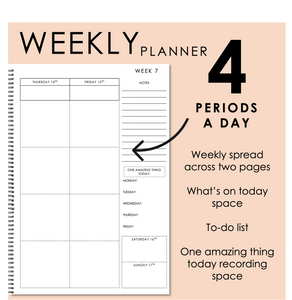 2025 Printable Teacher Planner - Weekly Format