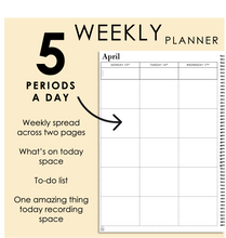 Load image into Gallery viewer, 2025 Printable Teacher Planner - Weekly Format