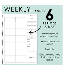 Load image into Gallery viewer, 2025 Printable Teacher Planner - Weekly Format