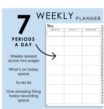 Load image into Gallery viewer, 2025 Printable Teacher Planner - Weekly Format