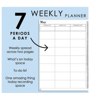 2025 Printable Teacher Planner - Weekly Format