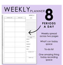 Load image into Gallery viewer, 2025 Printable Teacher Planner - Weekly Format