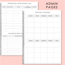 Load image into Gallery viewer, 2025 A4 TEACHER PLANNER - STRAWBERRY FIELDS