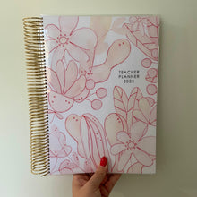 Load image into Gallery viewer, 2025 A4 TEACHER PLANNER - PINK CORAL