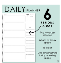 Load image into Gallery viewer, 2025 Printable Teacher Planner - Daily Format