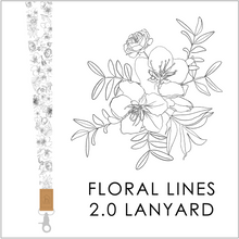 Load image into Gallery viewer, 2025 Collection - Floral lines 2.0 Lanyard