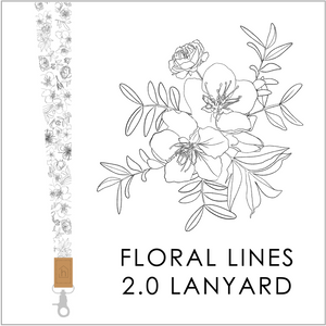 2025 Collection - Floral lines 2.0 Lanyard