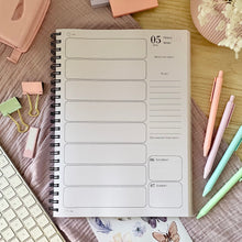 Load image into Gallery viewer, SAMPLE SALE - 2024 A4 Vintage Garden Daily Planner 8 Period