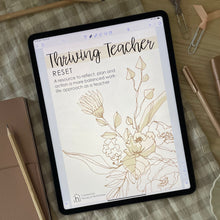 Load image into Gallery viewer, THRIVING TEACHER RESET WORKBOOK - DIGITAL DOWNLOAD