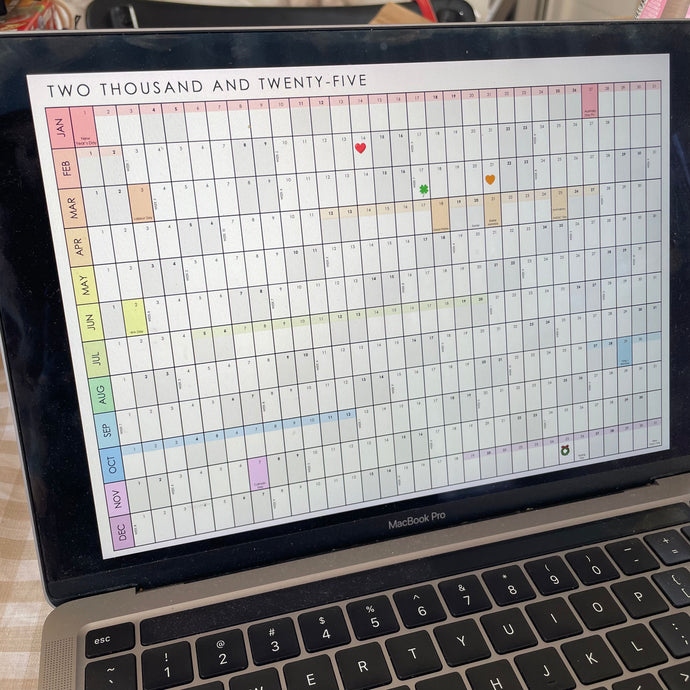 2025 Printable Wall Calendar - Editable