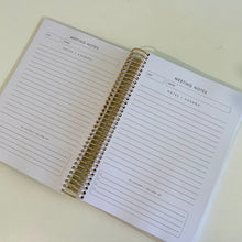 Load image into Gallery viewer, Ready to Ship - A5 Meetings &amp; Professional Development Notebook Seas the Day