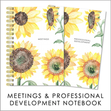 Load image into Gallery viewer, SUNNY DAYS - Meetings / Professional Development Logbook
