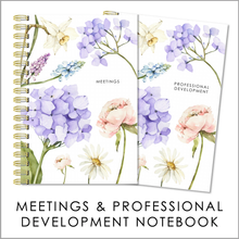 Load image into Gallery viewer, VINTAGE GARDEN - Meetings / Professional Development Logbook