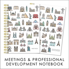 Load image into Gallery viewer, WORLD LANDMARKS - Meetings / Professional Development Logbook