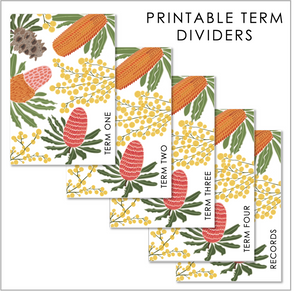 2025 Printable Planner Covers & Dividers - Native Bouquet