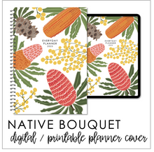 Load image into Gallery viewer, 2025 Printable Everyday Planner Covers - Native Bouquet