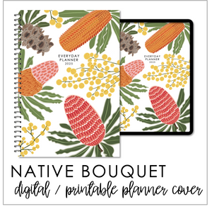 2025 Printable Everyday Planner Covers - Native Bouquet