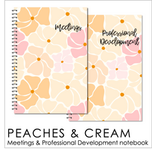 Load image into Gallery viewer, PEACHES &amp; CREAM - Meetings / Professional Development Logbook