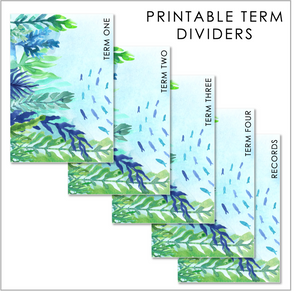 2025 Printable Planner Covers & Dividers - Seas the Day