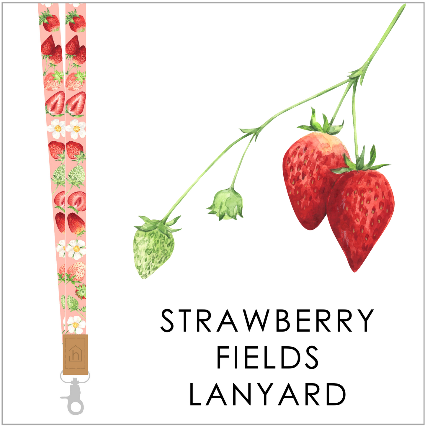 2025 Collection - Strawberry Fields Lanyard