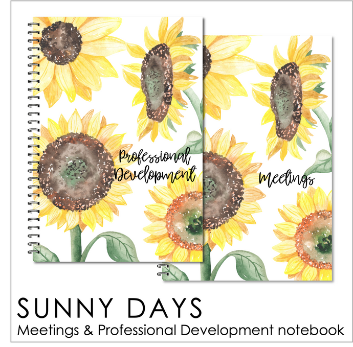 SUNNY DAYS  - Meetings / Professional Development Logbook