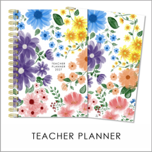 Load image into Gallery viewer, 2027 A4 TEACHER PLANNER - SECRET GARDEN