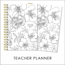 Load image into Gallery viewer, 2027 A4 TEACHER PLANNER - FLORAL LINES