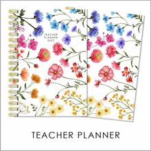 Load image into Gallery viewer, 2027 A4 TEACHER PLANNER - WILDFLOWERS