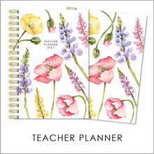Load image into Gallery viewer, 2027 A4 TEACHER PLANNER - COTTAGE BLOOMS