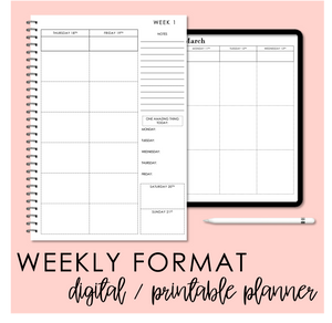 2024 Printable Teacher Planner - Weekly Format