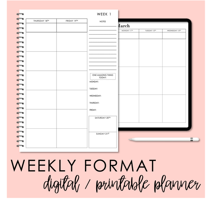 2024 Printable Teacher Planner - Weekly Format