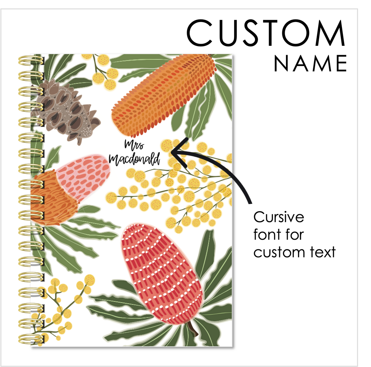2025 custom name on teacher planner cover house of humanities