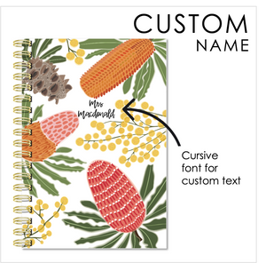 2025 CUSTOM NAME ON TEACHER PLANNER COVER