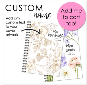 2024 Printable Everyday Planner Covers - Floral Lines