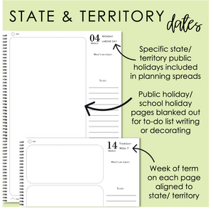 2025 A4 TEACHER PLANNER - STRAWBERRY FIELDS