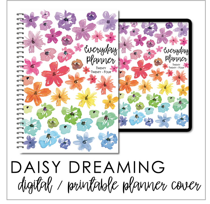2024 Printable Everyday Planner Covers - Daisy Dreaming
