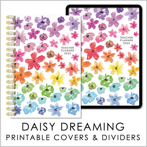 2025 Printable Planner Covers & Dividers - Daisy Dreaming