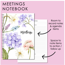 Load image into Gallery viewer, Professional Development Log &amp; Meetings Notebook PRINTABLE - DIGITAL DOWNLOAD