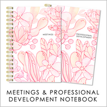 Load image into Gallery viewer, PINK CORAL  - Meetings / Professional Development Logbook