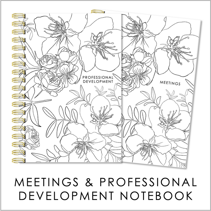 FLORAL LINES - Meetings / Professional Development Logbook