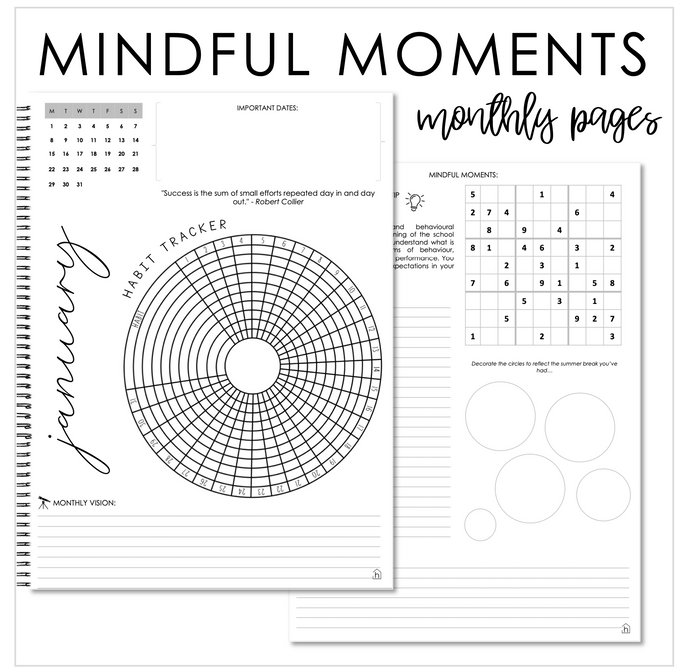 2024 Printable Planner Monthly Mindful Moments